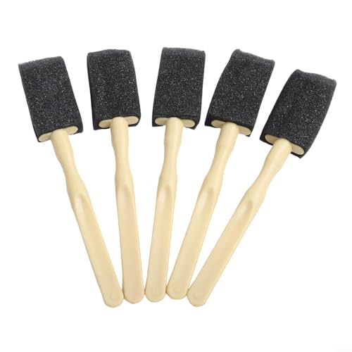 Car Air Vent Cleaning Brush Set Soft Sponge Detailing Tool for Dashboard AC Vents Dust Removal Black 14cm(10Pcs) - size: 10Pcs