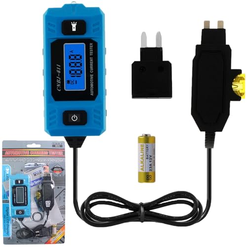 Automotive Circuit Fault Probe Tester, CNBJ-611 Car Circuit Tester, Automotive Fuse Tester Max 48V, Circuit Fault Test Tool, Blade Fuse with 23A 12V Battery (1 PCS) - color: 1 PCS