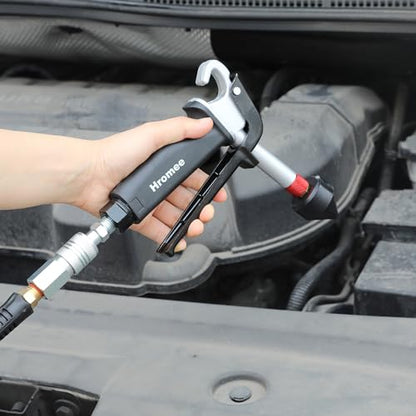 Hromee High Flow Air Blow Gun with 1/8-Inch Rubber Tip Set, Air Dust Gun Nozzle Compressor Accessories with 1/2-Inch Adapter