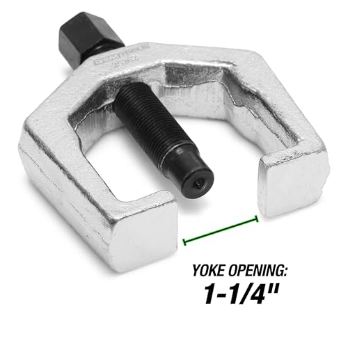 OEMTOOLS Pitman Arm Puller, Heavy Duty Drop Forged Pitman Arm Removal Tool | 1-5/16 in Opening, 2-1/2 in Depth, for Domestic Cars and Light Trucks, Heat-Treated Screw - style: Pitman Arm Puller Only