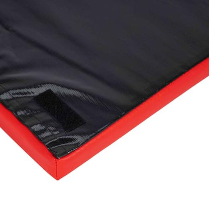 AFF Folding Mechanic Pad - 47" Length Heavy Duty Pad for Lying, Sitting or Kneeling - Chemical Resistant Vinyl Upholstery with Carrying Handle - Garage & Repair Shop Use