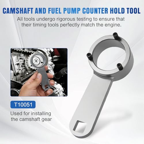 GOOACC Engine Timing Belt Tool Kit, 10PCS Camshaft Crankshaft Timing Locking Tool Set Fit for VW Audi Tiguan SEAT Skoda 1.4 1.6 2.0 TDI Diesel Engines, Replace 3359 T10264 T10265 T10051 T10492 T10490 - size: 10PCS Kit