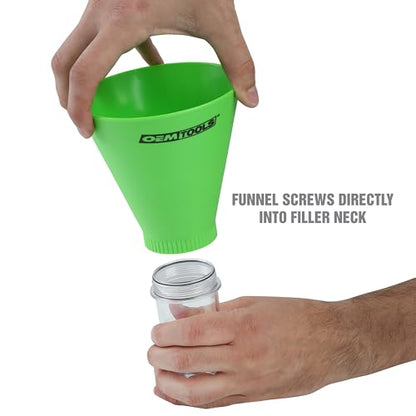 OEMTOOLS 87022 No Spill Oil Funnel, No Spill Oil Funnel Kit Compatible with Acura, Honda, Hyundai, Infiniti, Kia, Land Rover, Nissan, and Suzuki, Funnels for Automotive Use - size: Honda, Acura and Nissan