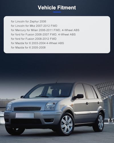 ECCPP 2-Piece 512271 Wheel Hub Bearing for Mazda 6 2003-2008 | for Mercury Milan 2006-2011 5 lugs w/ABS Sensor Pre-Greased Sealed - size: 512271*2
