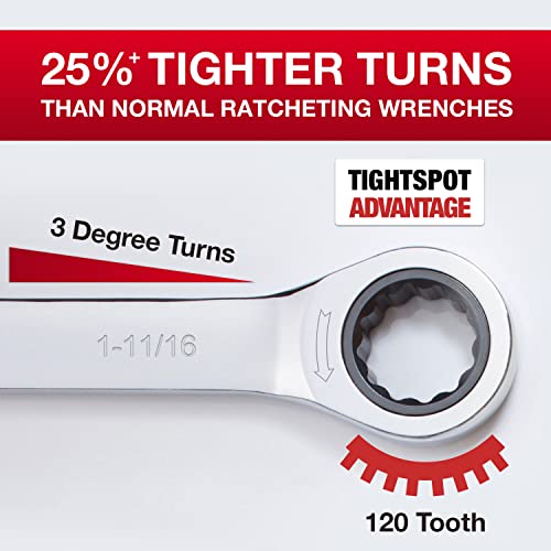 Jaeger 1-11/16 Inch Ratchet Wrench with 120-Tooth Ratcheting Precision and Hardened, Polished Steel for Projects with Tight Spaces - size: 1 11/16 Inch/SAE