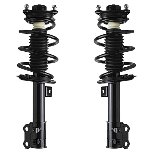 Detroit Axle - Front Steering Knuckles & Wheel Hub Bearings Struts with Coil Springs Rear Shock Absorbers Replacement for 2011 Hyundai Sonata 2.4L - size: 6AQU47826/ strut shock sway kit