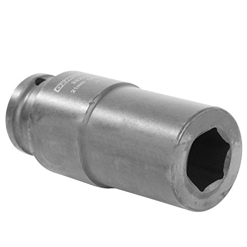 OEMTOOLS 25273 21mm Crank Bolt Socket, Heavy Duty Harmonic Balancer Socket For Stubborn Bolts, 21mm Impact Socket 1/2 Drive Crank Bolt Removal Tool - style: 21 millimeter