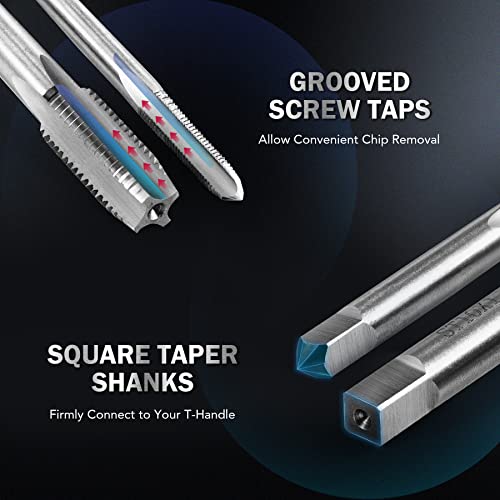 Orion Motor Tech Thread Repair Kit, SAE and Metric Thread Restorer Kit with HSS Drill Bits Inserts Taps Break Off Tools, Rethreading Tools in 1/4" 5/16" 3/8" 7/16" 1/2" & M5 M6 M8 M10 M12 Sizes - size: Metric & SAE Set