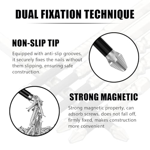 High-Magnetic Screwdriver Drill Bit Set,K5 Impact Resistant Non Slip Bit, Strong Magnetic Durability Screwdriver Drill Bit Set,6Pcs/Set - 25/50/65/70/90/150mm (2Set-12pcs) - color: 2Set-12pcs
