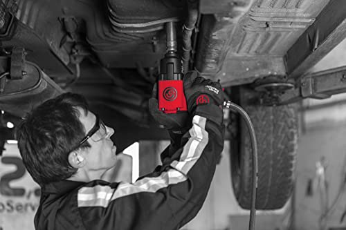 Chicago Pneumatic CP7741 Air Impact Wrench (1/2 Inch), Air Impact Gun Industrial Repair & Assembly Tool, Pistol Handle, Twin Hammer, Max Torque Output 715 ft. lbf/970 Nm, 10000 RPM - size: Strandard