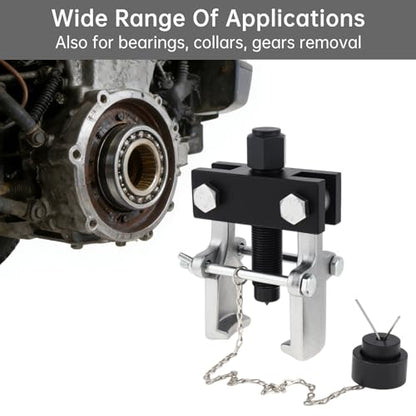 ChgImposs 3.3 Inch Heavy Duty Pitman Arm Puller for Trucks & Cars – Adjustable Jaws Bearing with Adapter, Collar & Gear Removal Tool, Two-Claw Steering Arm Puller
