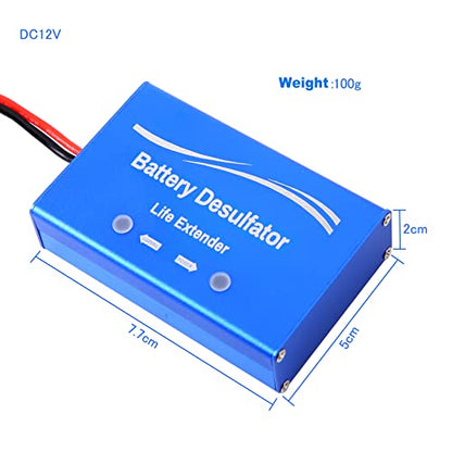 12 Volts Lead Acid Battery Maintainer & Desulfator Battery Life Extender Desulfator