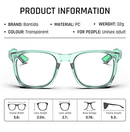 Safety Glasses Anti-Fog Goggles Protective Eyewear Anti Blue Light Protection Glasses For Women And Men - color: Green
