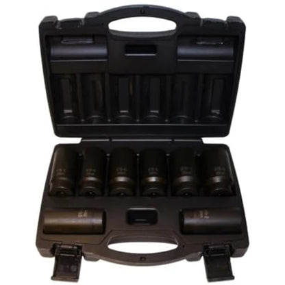 Cal-Van Tools 976 8 Piece 12 Point Axle Nut Socket Set, 1 Pack, Multi, One Size
