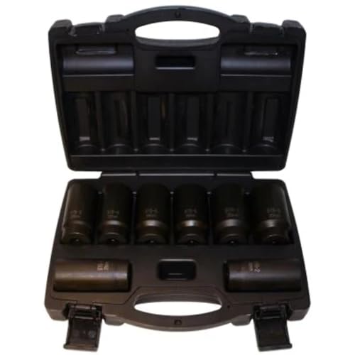 Cal-Van Tools 976 8 Piece 12 Point Axle Nut Socket Set, 1 Pack, Multi, One Size