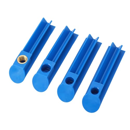 4PCS Fuel Injector Cleaner Adapter Kit, Universal Injector Flush Cleaning Tool for Car and Motorcycle, ABS Durable Nozzle Adaptors Compatible with All Fuel Injection