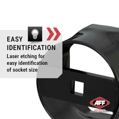 AFF 3/4" Drive Wheel Bearing Locknut Socket (Available in 6 or 8 Points & Multiple Sizes) - size: 3-7/8", style: 8 Point