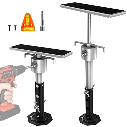 RV Slide Out Support Jacks with Flat Top Block, for Travel Camper RV Height Adjustable from 11" to 23", Heavy Duty Quick Lift Stabilizer up to 5000 lbs Capacity,Set of 2 Trailer Stabilizers