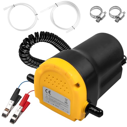 Oil Extractor Pump, 12V 60W Oil Change Pump for Car, Small Truck, Tractor | Oil Transfer Pump, Motor Oil (40℃-50℃), Quick and Clean Oil Changes, Oil Extractor Pump for Cars, Tractor, Motorbike, Truck