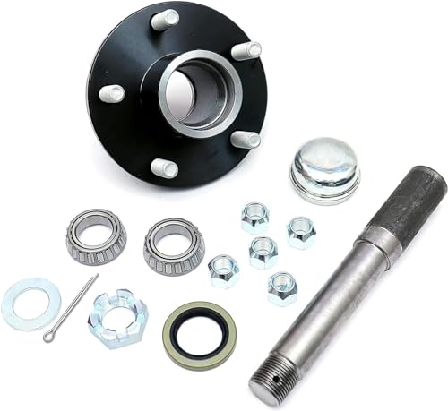 5 Bolt on 4-1/2 Inch Circle Hub Assembly Includes (1) 1-1/16 Inch Straight Spindle & Bearings - size: UT GL4853E*1