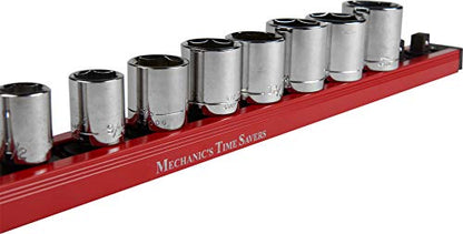 Mechanic's Time Savers Lock-A-Socket Tool Organizer: Magnetic Locking Socket Rack, 3/8" Drive Sockets - size: 3/8" Drive Sockets