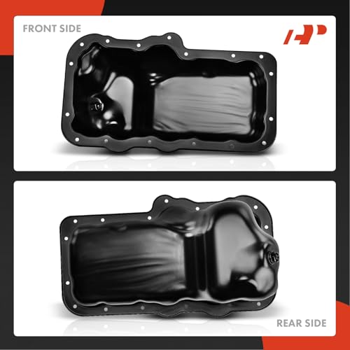 A-Premium Engine Oil Pan Sump with Drain Plug Compatible with Ram 1500 2011-2012 & Dodge Ram 1500 2002-2010, Durango 2004-2005, Dakota 2004-2005, Nitro 2007-2012 & Jeep Liberty 2002-2012, V6 3.7L