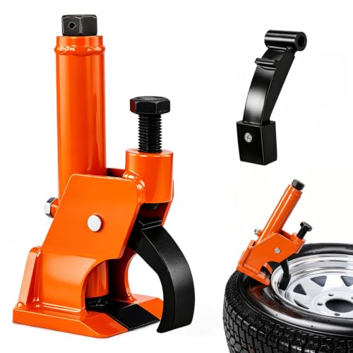 TUFFIOM Manual Tire Bead Breaker with Rubber Pad Protector,38''-42'' Tires Changer, Easy-Operated Tire Repair Tool for ATVs/UTVs, Tractors, Trucks, Cars, Heavy Duty Tires - color: Orange