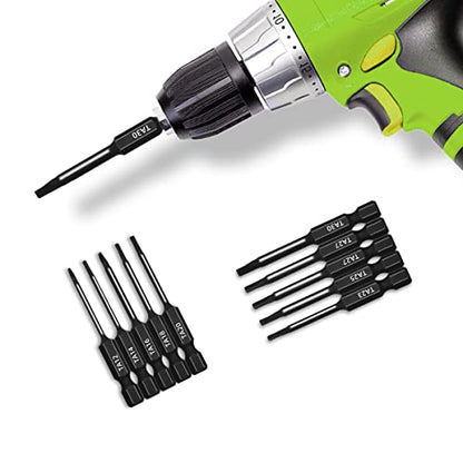 Triangle Bit Set (12 Pack - 2" and Extra Long 6") Magnetic Heads in The Following Triangle Screwdriver Sizes: TA14, TA18, TA20, TA23, TA27, & TA30 - style: Triangle