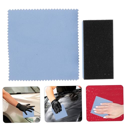 1 Set Tire Shine Applicator Sponge Kit Wax Pads Dressing Cloth for Polishing and Detailing Durable Sponge Block for and Glossy Finish Car Surfaces