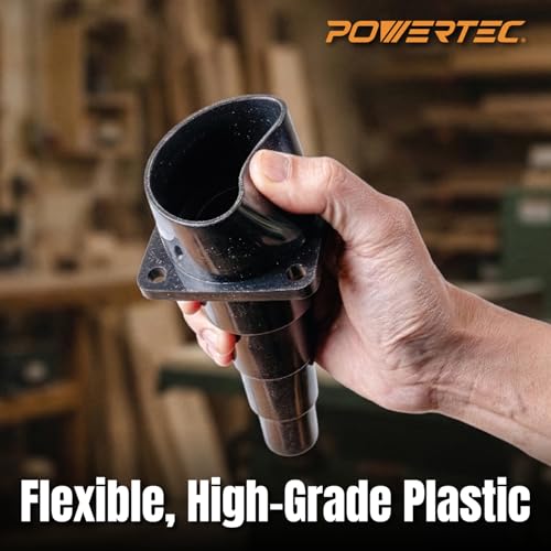 POWERTEC 70121W Tool Adapter for Shop Vac Wet/Dry Vacuums - size: 1 Pack