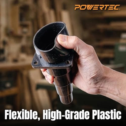 POWERTEC 70121W Tool Adapter for Shop Vac Wet/Dry Vacuums - size: 1 Pack
