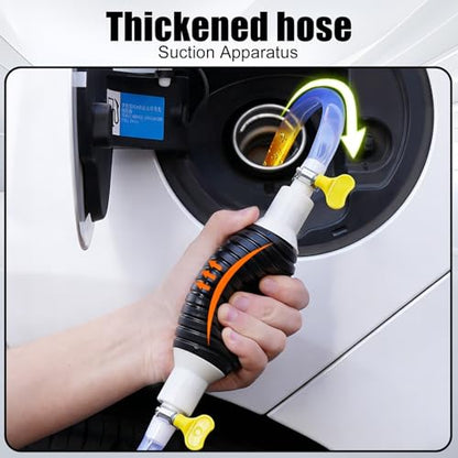 Multifunctional Liquid Siphon Pump, Large Diameter Manual Extractor for Gasoline,Home Use - with 3.2/4.9/6.5/9.8ft Hose (2PCS) - color: 2PCS