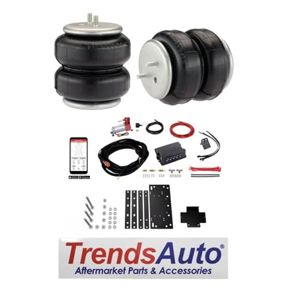 TrendsAuto Firestone Airide Ride-Rite Rear Air Spring Kit with Air Command Dual Wireless App Only Standard Compressor fits 2005-2023 Tacoma & Prerunner 2WD with 0" Lift | TrendsAuto Decal - size: Dual Path (App Only)