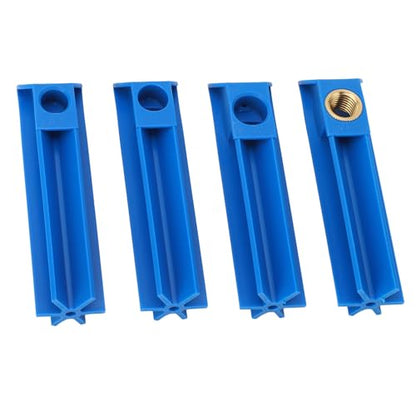 4PCS Fuel Injector Nozzle Flush Cleaner Adapter Universal Cleaning Tool Kit Set for Car Motorcycle