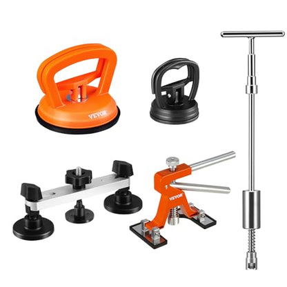 VEVOR 117 PCS Car Dent Puller Kit, Paintless Dent Repair Tool with Lifter, Slide Hammer & Suction Cup for Auto Body Dents, Hail Damage, Door Dings - style: 117PCS