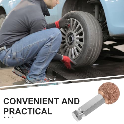 SOLUSTRE Tire Buffing Wheel with Tungsten Steel Grinding Head Tire Repair Tool for Automotive & Truck Abrasive Buffing Wheel for Precise Surface Preparation and Patching - size: 5.50X2.20X2.20CM