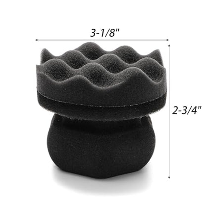 Yesland Tire Dressing Applicator, 4 Pack Tire Shine Applicator Dressing Pad - Hex Grip Design Car Cleaning Supplies - Durable & Reusable Tire Foam for Tire Detailing