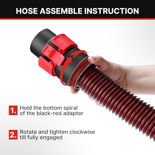 Shop-Vac Premium Universal Hose Plastic 12'X 1-7/8", Replacement Hose Compatible with Rigid, Dewalt, Husky, Craftsman, Bauer, Masterforce Vacuum Cleaners - size: 12' X 1-7/8"