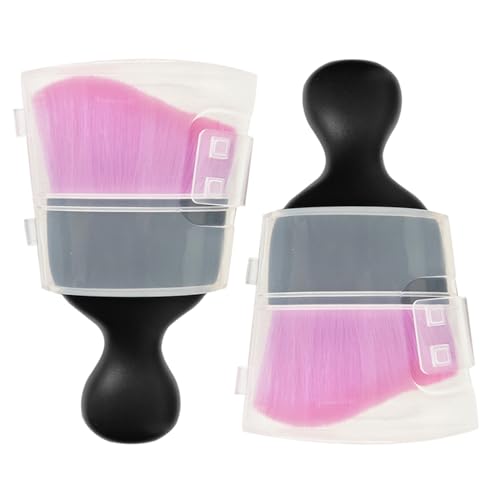 Car Interior Detailing Brush Soft Bristle Detail Brushes,Dash Duster Cleaning Brush,Car Accessories for Women/Men,Interior Cleaning Tool for Automotive,Truck,SUV,RV(Purple) - color: Bright Purple, size: 2PCS