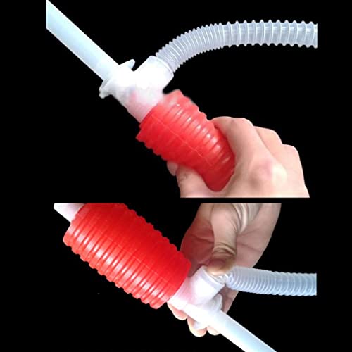 Manual Liquid Transfer Pump – High Flow Hand Operated Siphoning Kit with Flexible Hose for Gas Oil Fuel Water – Effortless Fluid Extraction for Cars Trucks Boats & Home Use