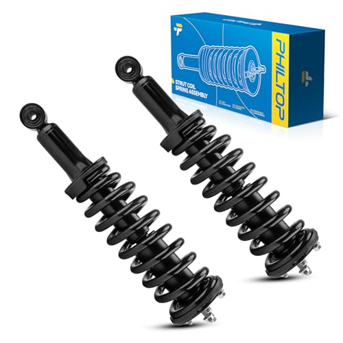 PHILTOP Front Strut Shock Assembly w/Coil Spring Fit for 2000 2001 2002 2003 2004 2005 2006 Toyota Tundra, 171347L 171347R Shock Absorbers 2 PCS Struts with Coil Spring Assemblies,Left & Right - size: 2000-2006 Toyota Tundra