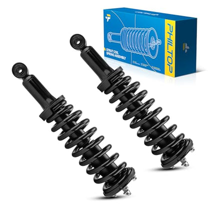 PHILTOP Front Strut Shock Assembly w/Coil Spring Fit for 2000 2001 2002 2003 2004 2005 2006 Toyota Tundra, 171347L 171347R Shock Absorbers 2 PCS Struts with Coil Spring Assemblies,Left & Right - size: 2000-2006 Toyota Tundra