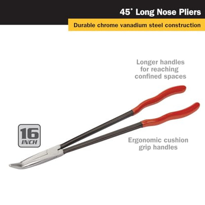 Titan 60782 16-Inch 45-Degree Long Nose Pliers - style: 16-Inch 45-Degree