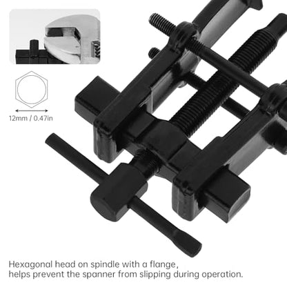 Two Jaw Bearing Puller, Adjustable 2 Jaws Gear Remover Tool, Puller Kit for Bearing, Gears, Pulley, Flywheel, Motorcycle, Car (3 inch) - size: 3 inch