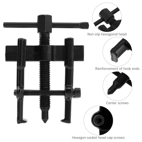 ChgImposs 2 Inch 2-Jaw Gear Puller, Adjustable CR-V Steel Bearing & Gear Separator Tool for Removing Bearings, Pulleys, Flywheels, Auto Mechanic Repair Tool - size: 2 inch