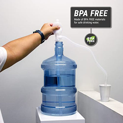 TERA PUMP Versatile Flexible Siphon Pump | Manual, BPA-Free, For Water, Beer, Wine, Gas, Hand Fuel Pump, For Kerosene, Oil - style: 1.8 GPM