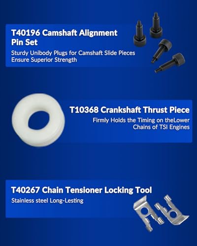 DPTOOL Engine Timing Tool Kit for VAG EA888 Audi VW Skoda 1.8 2.0 TSI TFSI | EA888 Camshaft Locking Alignment Timing Tool T10352 T10368 T40196 T10354 T10060A T40011 T40265 T40267 T40271 - size: 17PC Small Kit