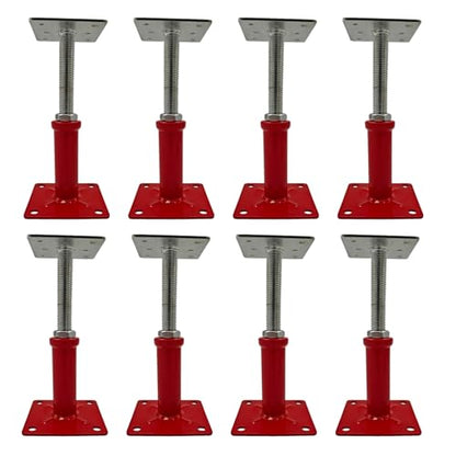 Floor Jacks,5 to 8.5 inch Adjustable Support Beam Basement Jack Post,House Floor Jacks Mini Screw Post Pole for Leveling,Galvanized (8)