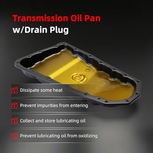 Oil Pan w/Drain Plug, Transmission Oil Pan for Nissan Juke 11-14 | for Rogue/Rogue Select 2008-2015, for X-Trail (Mexico) 2008-2014, l4 1.6L 2.5L, 265-846, 265846, 313901XF01 - size: for Juke 11-14/Rogue 08-15 1.6L 2.5L