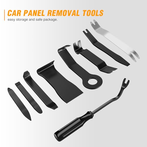 GOOACC 9PCS Auto Trim Removal Tool Kit No-Scratch Tool Kit for Car Audio Dash Window Molding Fastener Remover Tool Kit-Blue - color: Blue, size: 9PCS Trim Removal Tool